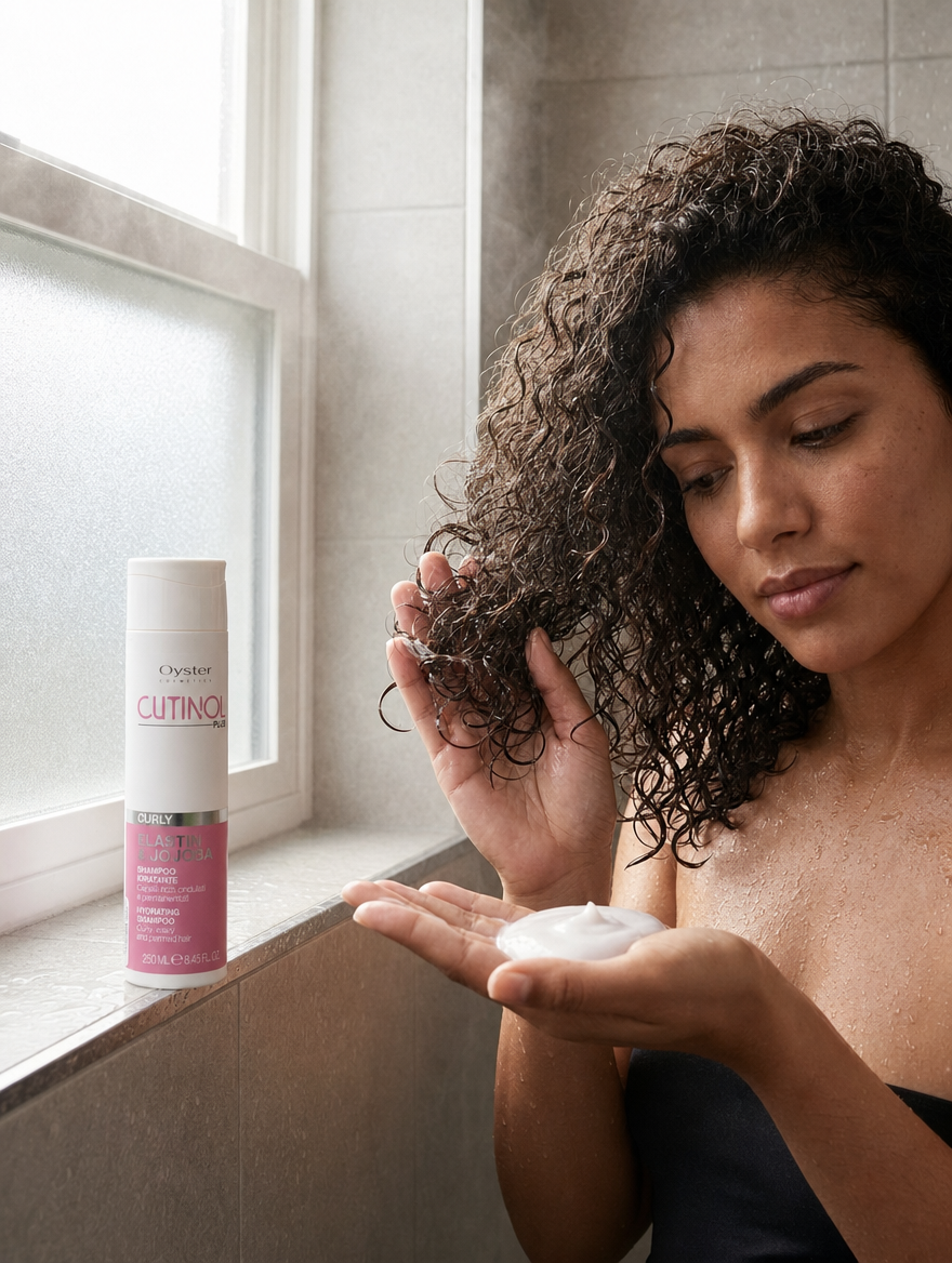 Cutinol Plus Curly — modelo editorial